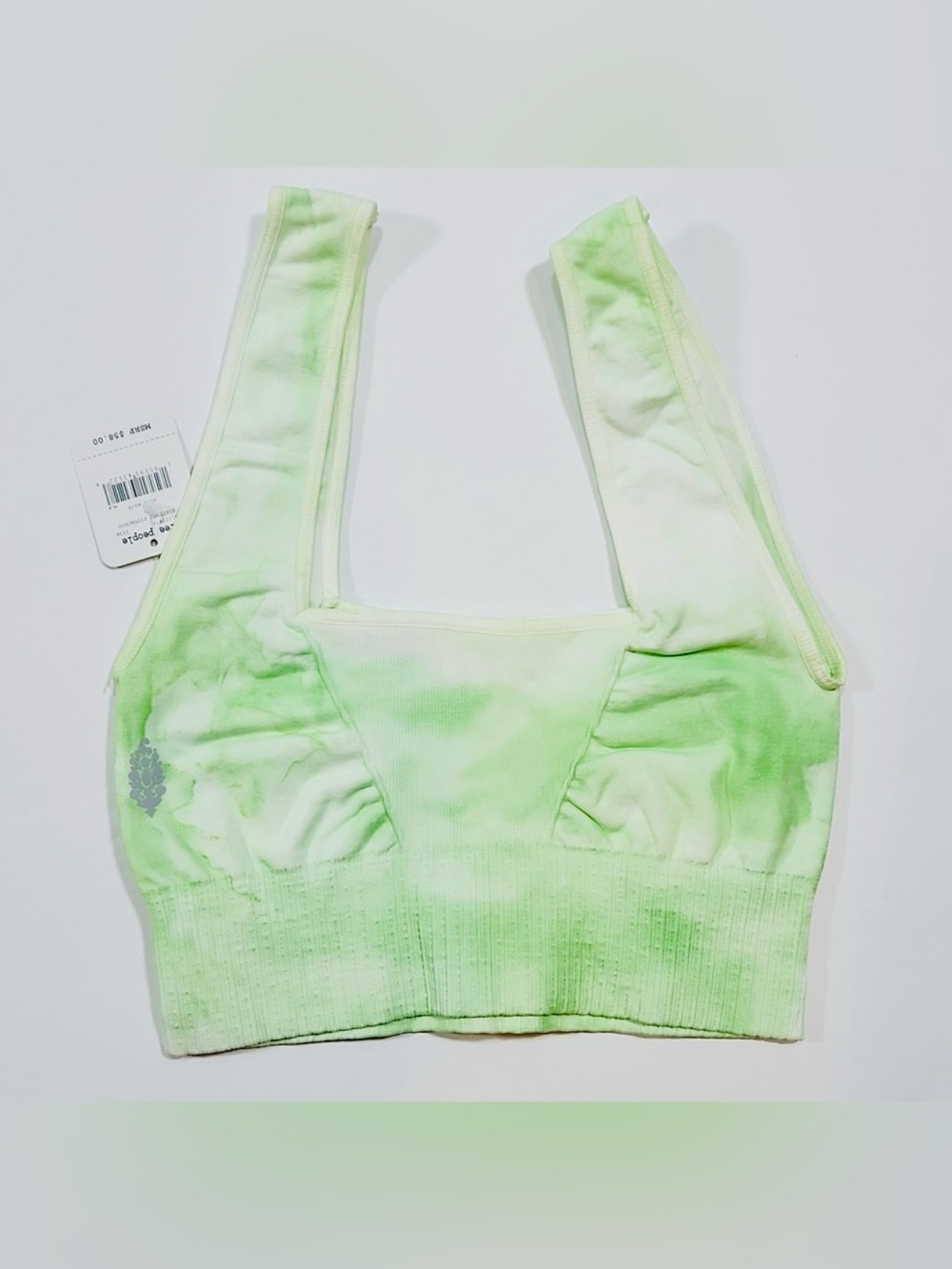 FP Movement Good Karma Tie Dye Square-Neck Bra - Electric Pistachio - Picture 5 of 6